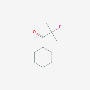 molecular formula C10H17FO B141663 1-Cyclohexyl-2-Fluoro-2-Methyl-1-Propanone CAS No. 130485-81-3