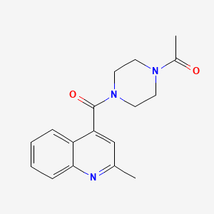 molecular formula C17H19N3O2 B14166300 1-[4-(2-Methylquinoline-4-carbonyl)piperazin-1-yl]ethanone CAS No. 732995-95-8