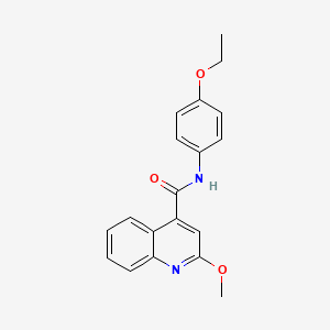 molecular formula C19H18N2O3 B14166316 N-(4-ethoxyphenyl)-2-methoxyquinoline-4-carboxamide CAS No. 326878-57-3