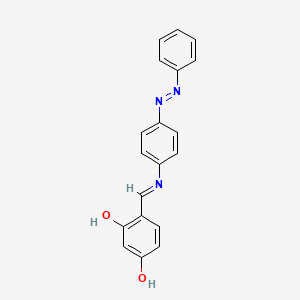 molecular formula C19H15N3O2 B14166330 4-({[4-(Phenyldiazenyl)phenyl]imino}methyl)-1,3-benzenediol CAS No. 1197010-81-3