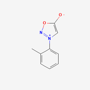 molecular formula C9H8N2O2 B14166348 N-(o-Tolyl)-sydnon CAS No. 3483-18-9