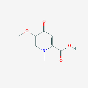molecular formula C8H9NO4 B1416636 5-Methoxy-1-methyl-4-oxo-1,4-dihydropyridine-2-carboxylic acid CAS No. 353460-76-1