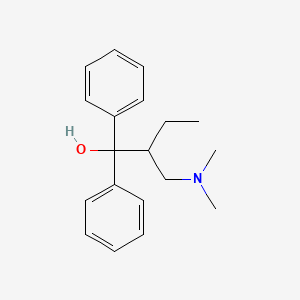 molecular formula C19H25NO B14166406 alpha-(1-(Dimethylamino)-2-butyl)benzhydrol CAS No. 4082-39-7