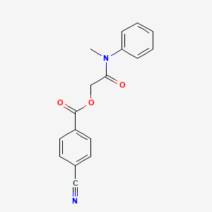molecular formula C17H14N2O3 B14166432 [2-(N-methylanilino)-2-oxoethyl] 4-cyanobenzoate CAS No. 380170-61-6