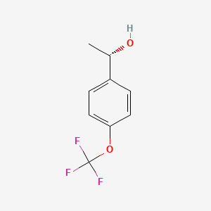 molecular formula C9H9F3O2 B1416644 (1S)-1-[4-(三氟甲氧基)苯基]乙醇 CAS No. 1108723-47-2