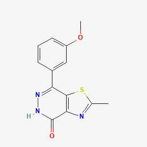 molecular formula C13H11N3O2S B1416647 7-(3-methoxyphenyl)-2-methyl[1,3]thiazolo[4,5-d]pyridazin-4(5H)-one CAS No. 941868-58-2