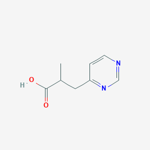 molecular formula C8H10N2O2 B1416649 2-Methyl-3-pyrimidin-4-yl-propionic acid CAS No. 819850-15-2