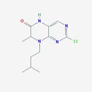 2-chloro-8-isopentyl-7-methyl-7,8-dihydropteridin-6(5H)-one