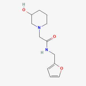 N-[(furan-2-yl)methyl]-2-(3-hydroxypiperidin-1-yl)acetamide
