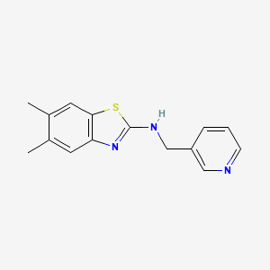 molecular formula C15H15N3S B1416664 5,6-dimethyl-N-(pyridin-3-ylmethyl)-1,3-benzothiazol-2-amine CAS No. 941869-99-4