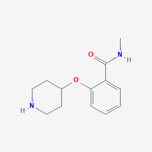 molecular formula C13H18N2O2 B1416667 N-Methyl-2-(4-piperidinyloxy)benzamide CAS No. 902837-01-8