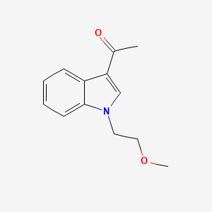 molecular formula C13H15NO2 B1416669 1-[1-(2-Methoxyethyl)-1H-indol-3-YL]ethanone CAS No. 915917-10-1