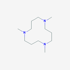 molecular formula C12H27N3 B141667 1,5,9-Trimethyl-1,5,9-triazacyclododecane CAS No. 133256-59-4
