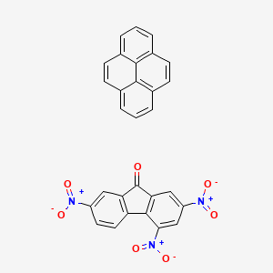 molecular formula C29H15N3O7 B14166707 Pyrene; 2,4,7-trinitrofluoren-9-one CAS No. 3918-78-3