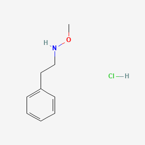 molecular formula C9H14ClNO B14166750 O-Methyl-N-phenethylhydroxylamine hydrochloride CAS No. 1887-51-0
