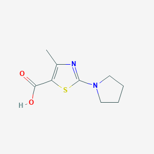 molecular formula C9H12N2O2S B1416677 4-Methyl-2-pyrrolidin-1-yl-thiazole-5-carboxylic acid CAS No. 947013-57-2