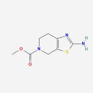 molecular formula C8H11N3O2S B1416682 methyl 2-amino-6,7-dihydrothiazolo[5,4-c]pyridine-5(4H)-carboxylate CAS No. 941866-53-1