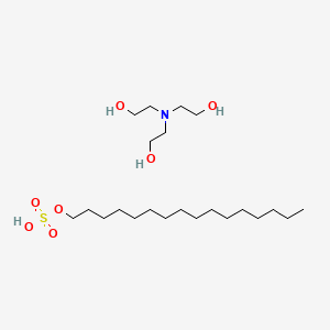 molecular formula C22H49NO7S B14166869 Triethanolamine hexadecyl sulfate CAS No. 4492-79-9