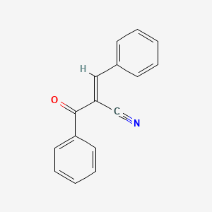 molecular formula C16H11NO B14166873 (E)-2-benzoyl-3-phenylprop-2-enenitrile CAS No. 20413-05-2