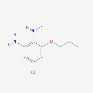 4-chloro-N1-methyl-6-propoxybenzene-1,2-diamine