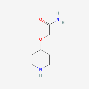molecular formula C7H14N2O2 B1416693 2-(4-Piperidinyloxy)acetamide CAS No. 912761-65-0
