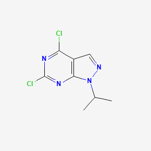 4,6-dichloro-1-isopropyl-1H-pyrazolo[3,4-d]pyrimidine