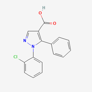 1H-Pyrazole-4-carboxylic acid, 1-(2-chlorophenyl)-5-phenyl-