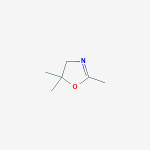 molecular formula C6H11NO B14167118 2,5,5-Trimethyl-4,5-dihydro-1,3-oxazole CAS No. 4195-89-5