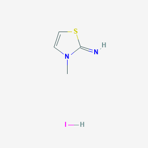 molecular formula C4H7IN2S B1416713 3-methyl-1,3-thiazol-2(3H)-imine hydroiodide CAS No. 56010-23-2