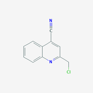 molecular formula C11H7ClN2 B14167165 2-(Chloromethyl)quinoline-4-carbonitrile 