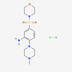 2-(4-Methylpiperazin-1-yl)-5-(morpholin-4-ylsulfonyl)aniline hydrochloride