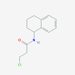 molecular formula C13H16ClNO B1416720 3-chloro-N-(1,2,3,4-tetrahydronaphthalen-1-yl)propanamide CAS No. 1087784-09-5