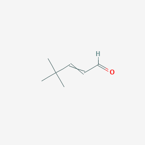 molecular formula C7H12O B14167255 4,4-Dimethyl-2-pentenal CAS No. 926-37-4