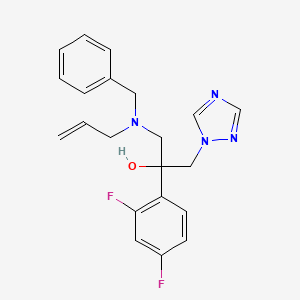 molecular formula C21H22F2N4O B1416726 1-[benzyl(prop-2-enyl)amino]-2-(2,4-difluorophenyl)-3-(1,2,4-triazol-1-yl)propan-2-ol CAS No. 1155360-99-8