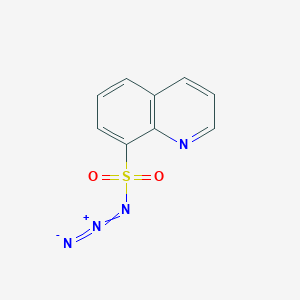 molecular formula C9H6N4O2S B14167263 8-Quinolinesulfonyl azide CAS No. 55180-87-5