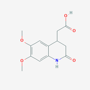 (6,7-Dimethoxy-2-oxo-1,2,3,4-tetrahydroquinolin-4-yl)acetic acid