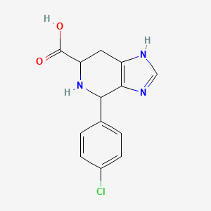 molecular formula C13H12ClN3O2 B1416728 4-(4-chlorophenyl)-3H,4H,5H,6H,7H-imidazo[4,5-c]pyridine-6-carboxylic acid CAS No. 1097832-80-8