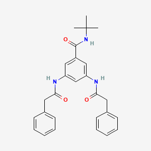 molecular formula C27H29N3O3 B14167283 N-tert-butyl-3,5-bis[(phenylacetyl)amino]benzamide CAS No. 6094-95-7