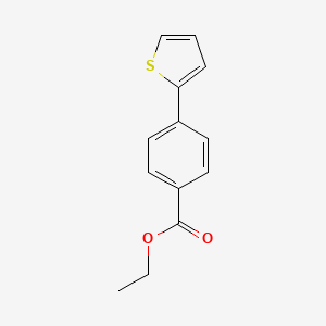 molecular formula C13H12O2S B14167286 Benzoic acid, 4-(2-thienyl)-, ethyl ester CAS No. 75601-33-1
