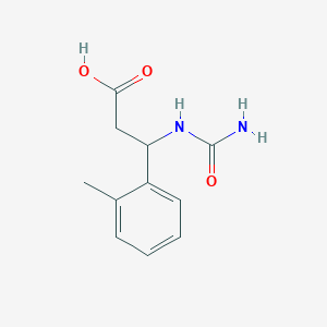 3-(Carbamoylamino)-3-(2-methylphenyl)propanoic acid