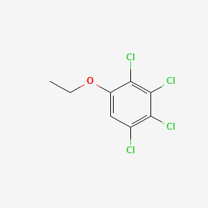 molecular formula C8H6Cl4O B14167292 Benzene, tetrachloroethoxy- CAS No. 73342-39-9