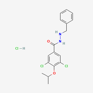molecular formula C17H19Cl3N2O2 B14167310 Benzoic acid, 3,5-dichloro-4-isopropoxy-, 2-benzylhydrazide, monohydrochloride CAS No. 23957-51-9