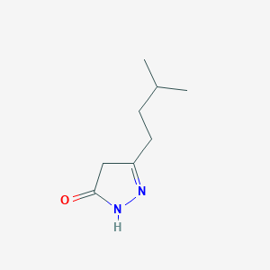 5-(3-methylbutyl)-2,4-dihydro-3H-pyrazol-3-one