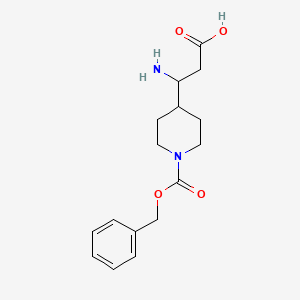 3-Amino-3-(1-((benzyloxy)carbonyl)piperidin-4-yl)propanoic acid