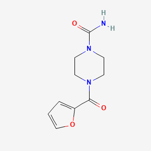 molecular formula C10H13N3O3 B14167350 4-(Furan-2-carbonyl)piperazine-1-carboxamide CAS No. 84655-78-7