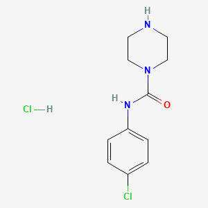 N-(4-chlorophenyl)piperazine-1-carboxamide hydrochloride