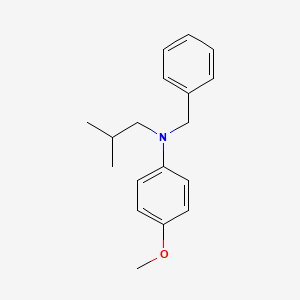 molecular formula C18H23NO B14167438 N-Benzyl-4-methoxy-N-(2-methylpropyl)aniline CAS No. 923603-39-8
