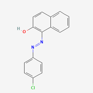 molecular formula C16H11ClN2O B14167439 2-Naphthol, 1-(p-chlorophenylazo)- CAS No. 10149-93-6