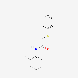 molecular formula C16H17NOS B14167465 N-(2-methylphenyl)-2-[(4-methylphenyl)sulfanyl]acetamide CAS No. 333456-58-9