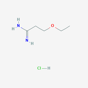 molecular formula C5H13ClN2O B1416751 3-Ethoxypropanimidamide hydrochloride CAS No. 1170847-92-3